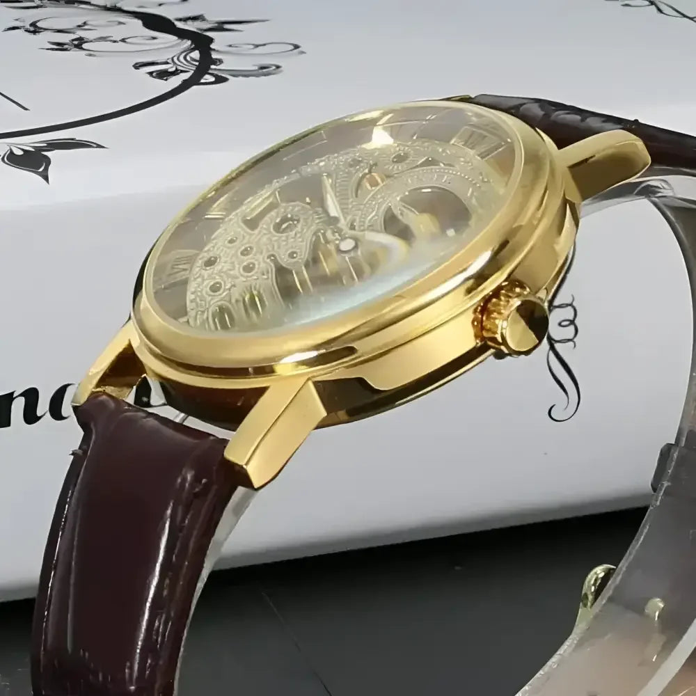 WINNER Skeleton Mechanical Wristwatch - Stylish Timepiece Accessories - Buzzastore