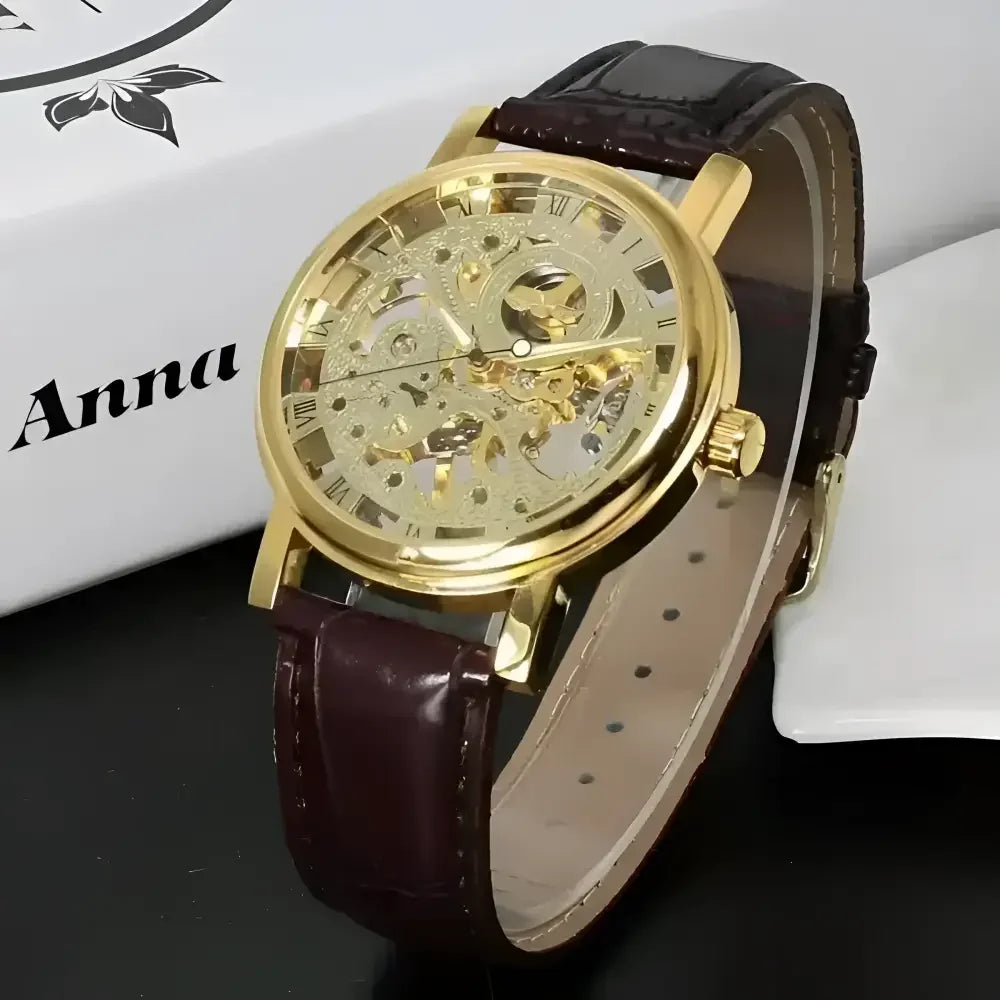 WINNER Skeleton Mechanical Wristwatch - Stylish Timepiece Accessories - Buzzastore