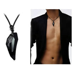 King Wolf Tooth Necklace with Chain - Unique Gift for Boyfriend - Buzzastore