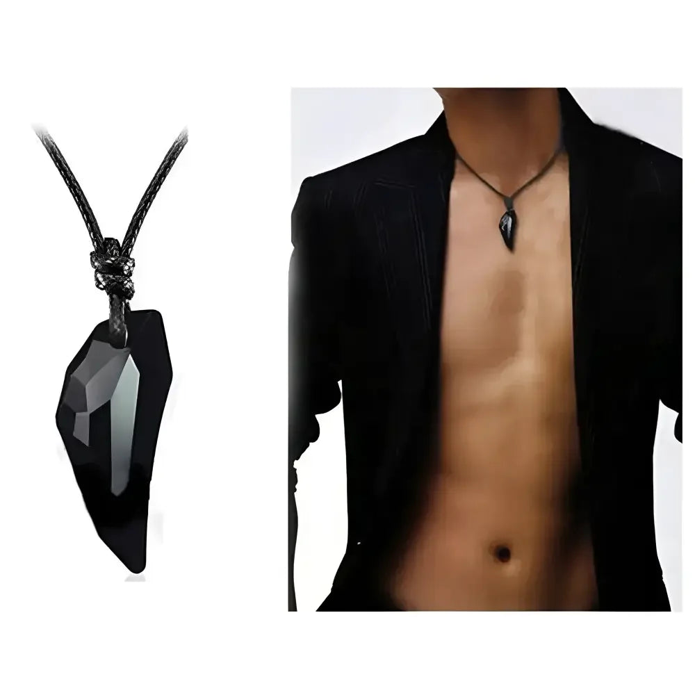 King Wolf Tooth Necklace with Chain - Unique Gift for Boyfriend - Buzzastore