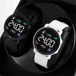 LED Digital Couple Watches for Men Women - Sports Army Military Silicone Electronic Clock Reloj Hodinky - Buzzastore