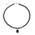 Mens Geometric Pendant Necklace in Stainless Steel by PuRui - Buzzastore