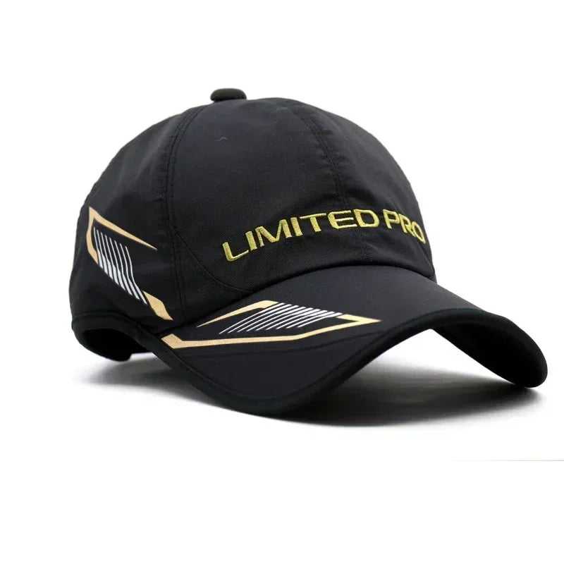 Mens Outdoor Fishing Hat - Summer Sun Protection Baseball Cap Windproof Waterproof Hiking Cap with Clip - Buzzastore