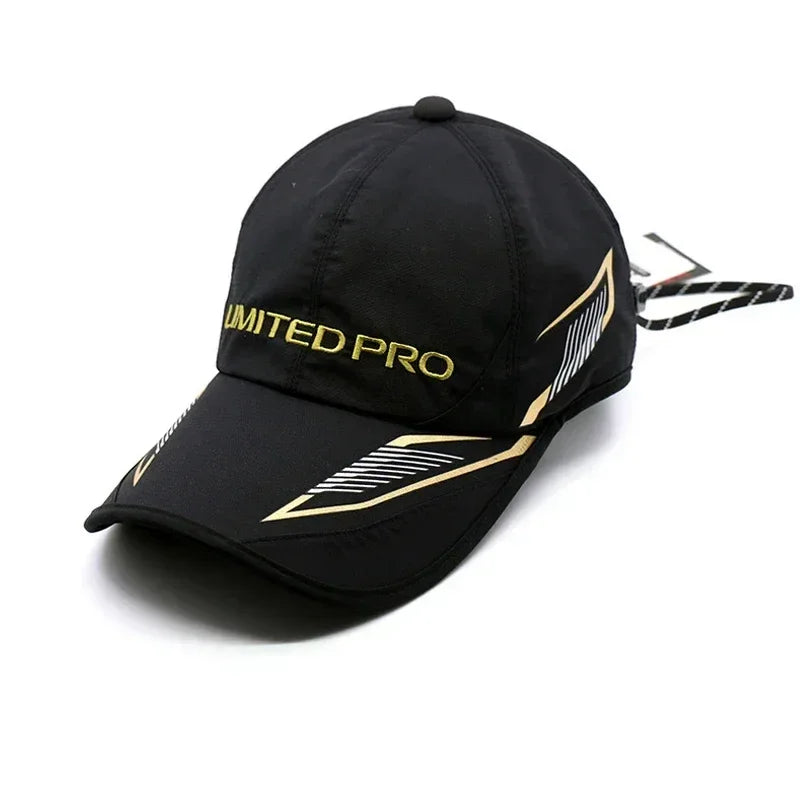 Mens Outdoor Fishing Hat - Summer Sun Protection Baseball Cap Windproof Waterproof Hiking Cap with Clip - Buzzastore