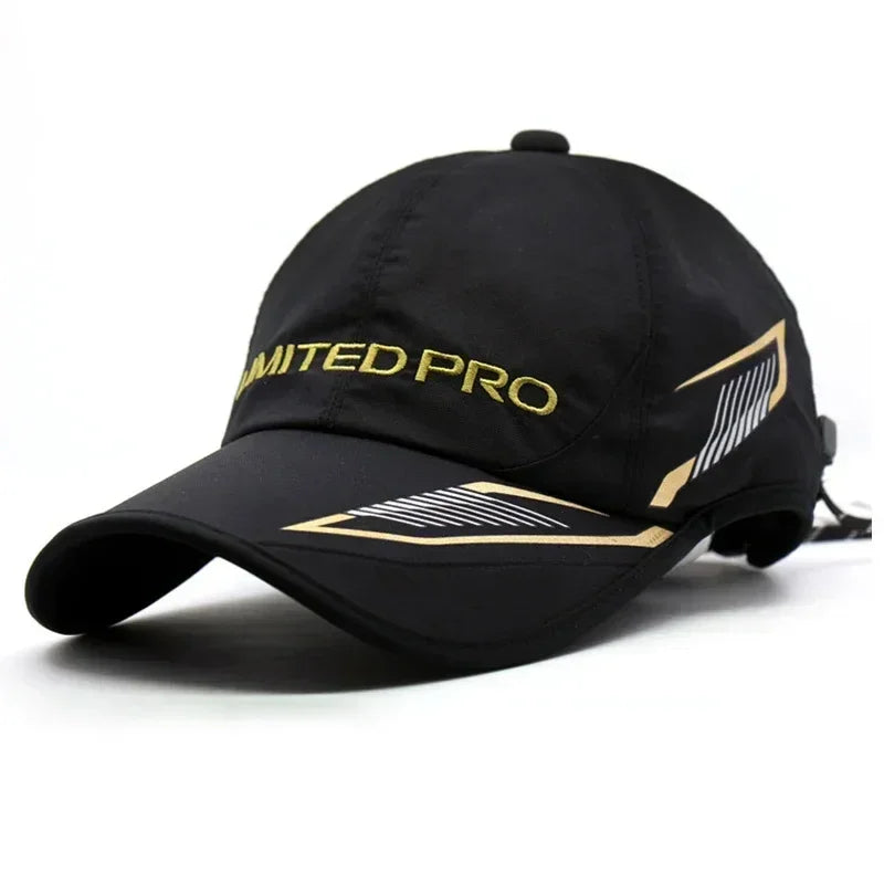 Mens Outdoor Fishing Hat - Summer Sun Protection Baseball Cap Windproof Waterproof Hiking Cap with Clip - Buzzastore