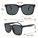 Mens UV Protection Acrylic Fashion Glasses - Stylish Durable - Buzzastore