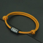 Personalized Braided Rope Bracelet for Men with Mystic Symbol Handmade Adjustable Beaded Casual Accessory - Buzzastore