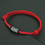 Personalized Braided Rope Bracelet for Men with Mystic Symbol Handmade Adjustable Beaded Casual Accessory - Buzzastore