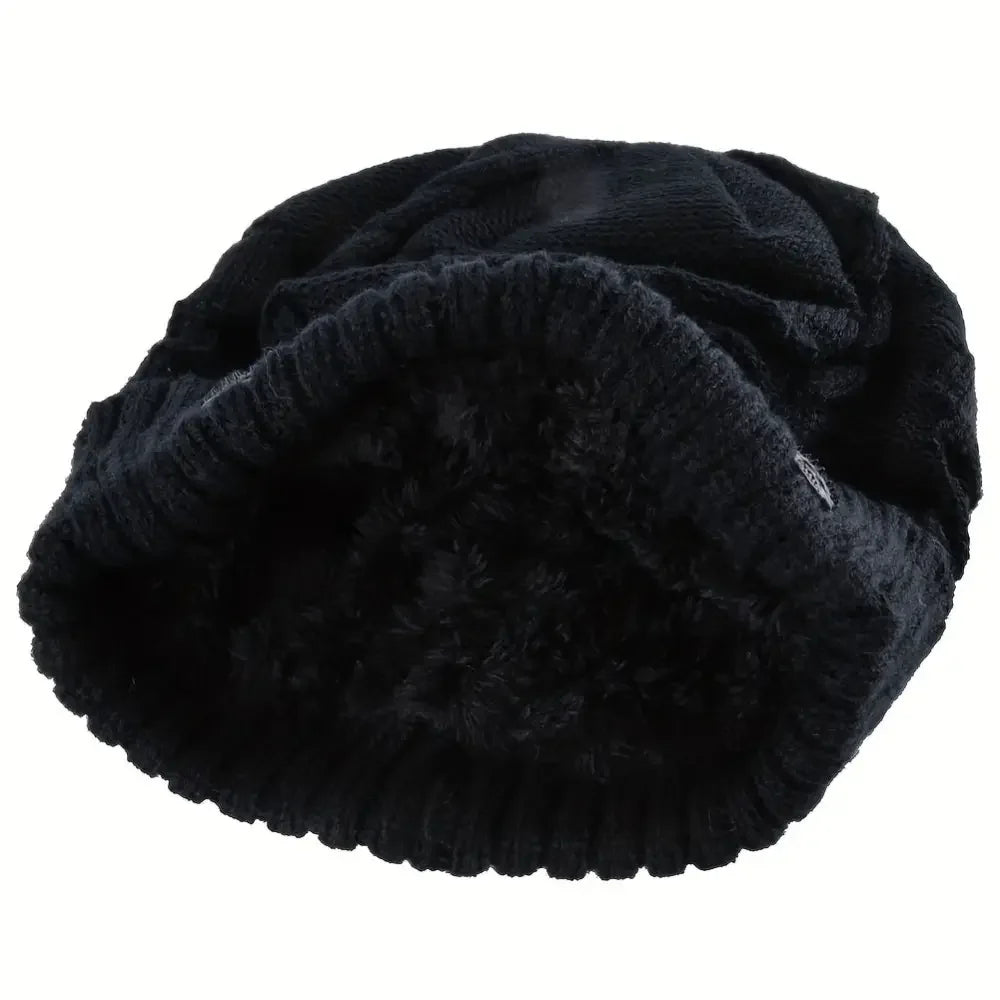 Warm Plush Lined Skull Beanie for Ultimate Comfort and Style - Buzzastore