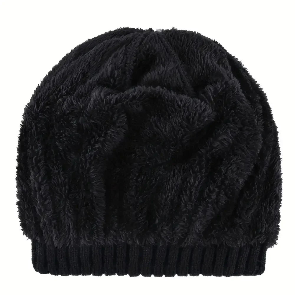 Warm Plush Lined Skull Beanie for Ultimate Comfort and Style - Buzzastore