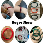 Mens Cotton and Steel Cord Chain Bracelet - Stylish Accessory for Everyday Wear - Buzzastore