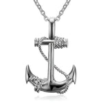 Mens Black Rectangle Pendant Necklace with Steel Chain - Buzzastore