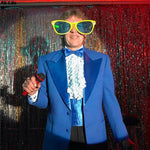 Glow-in-the-Dark Large Frame Masquerade Party Glasses - Stylish Square Shades - Buzzastore