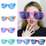 Glow-in-the-Dark Large Frame Masquerade Party Glasses - Stylish Square Shades - Buzzastore
