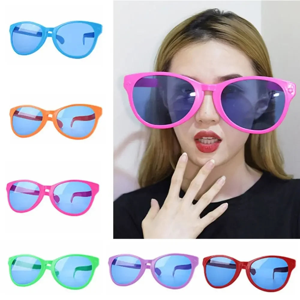 Glow-in-the-Dark Large Frame Masquerade Party Glasses - Stylish Square Shades - Buzzastore