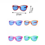 Glow-in-the-Dark Large Frame Masquerade Party Glasses - Stylish Square Shades - Buzzastore
