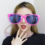 Glow-in-the-Dark Large Frame Masquerade Party Glasses - Stylish Square Shades - Buzzastore