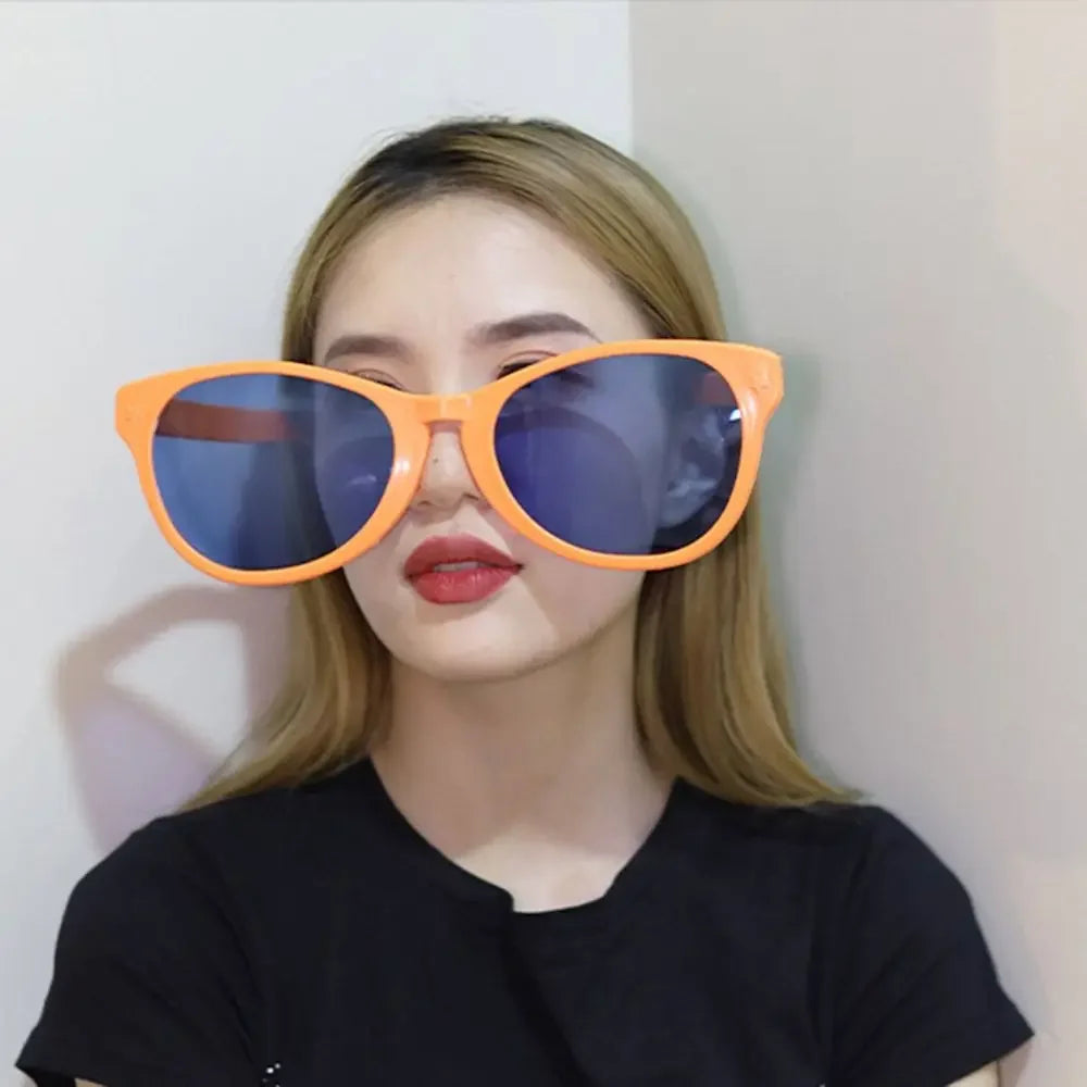 Glow-in-the-Dark Large Frame Masquerade Party Glasses - Stylish Square Shades - Buzzastore