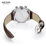 Multifunctional Mens Watch - Megir 2020G Stylish Timepiece with Chronograph and Date Display - Buzzastore