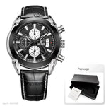 Multifunctional Mens Watch - Megir 2020G Stylish Timepiece with Chronograph and Date Display - Buzzastore