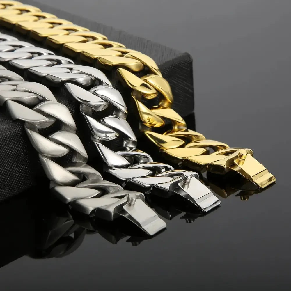 HAOYI Mens Stainless Steel Bracelet - Stylish Jewelry for Everyday Wear - Buzzastore