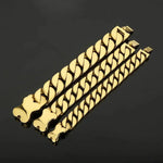 HAOYI Mens Stainless Steel Bracelet - Stylish Jewelry for Everyday Wear - Buzzastore