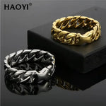 HAOYI Mens Stainless Steel Bracelet - Stylish Jewelry for Everyday Wear - Buzzastore