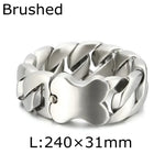HAOYI Mens Stainless Steel Bracelet - Stylish Jewelry for Everyday Wear - Buzzastore