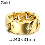 HAOYI Mens Stainless Steel Bracelet - Stylish Jewelry for Everyday Wear - Buzzastore