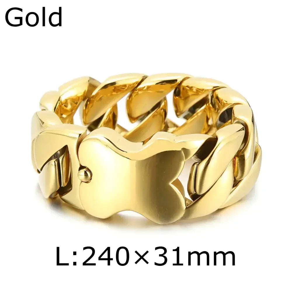 HAOYI Mens Stainless Steel Bracelet - Stylish Jewelry for Everyday Wear - Buzzastore