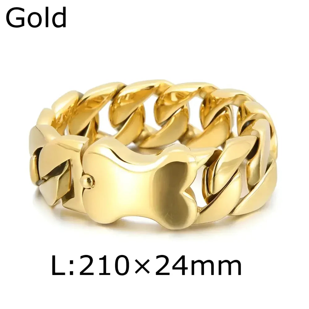 HAOYI Mens Stainless Steel Bracelet - Stylish Jewelry for Everyday Wear - Buzzastore