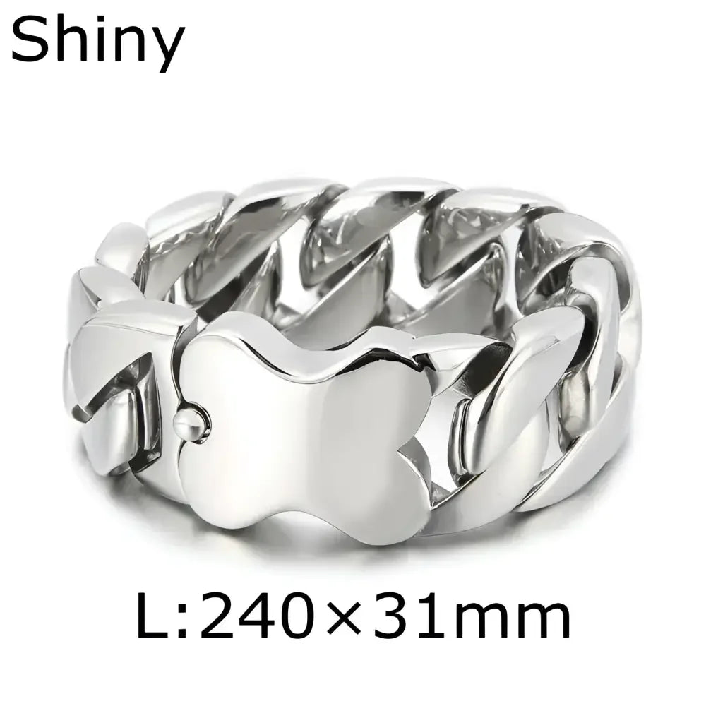 HAOYI Mens Stainless Steel Bracelet - Stylish Jewelry for Everyday Wear - Buzzastore