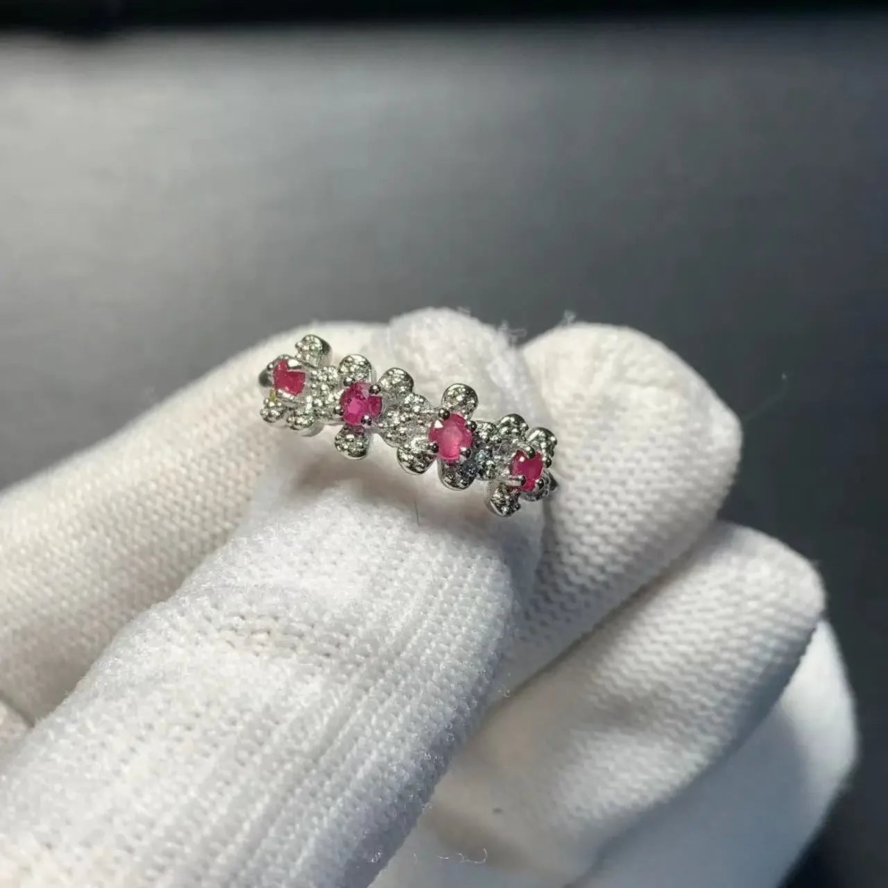 Adjustable Natural Ruby Ring for Women - Vintage Fine Jewelry Gift - Buzzastore