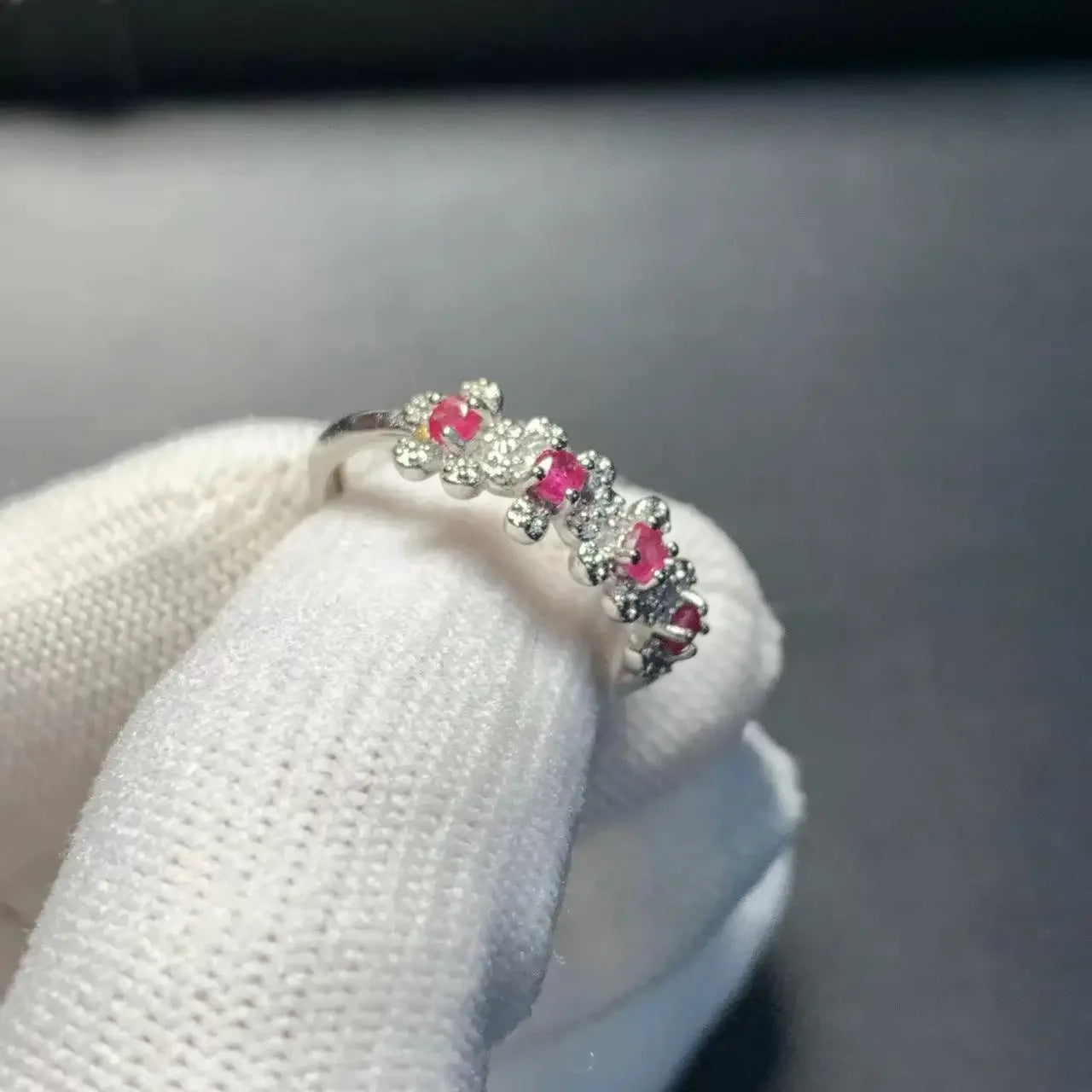 Adjustable Natural Ruby Ring for Women - Vintage Fine Jewelry Gift - Buzzastore