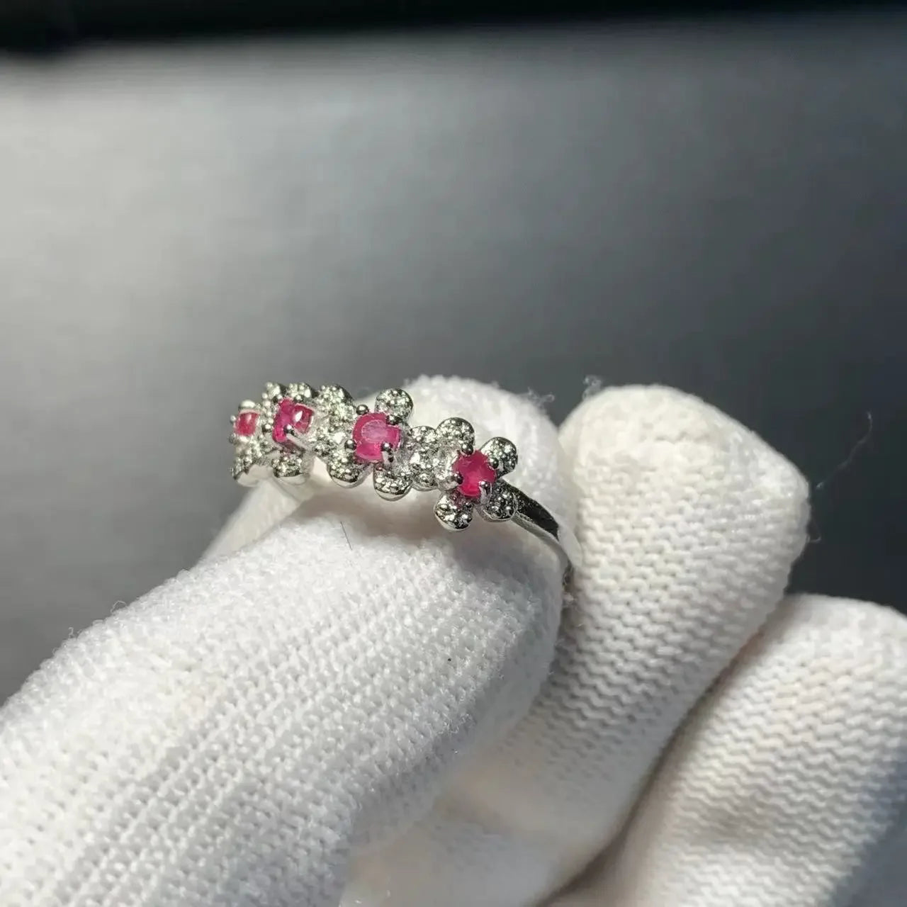 Adjustable Natural Ruby Ring for Women - Vintage Fine Jewelry Gift - Buzzastore