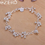 925 Silver Charm Bead Bracelet for Women Elegant Wedding Jewelry - Buzzastore