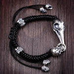 925 Silver Hip Hop Skull Bracelet for Men - Stylish and Edgy Accessory - Buzzastore