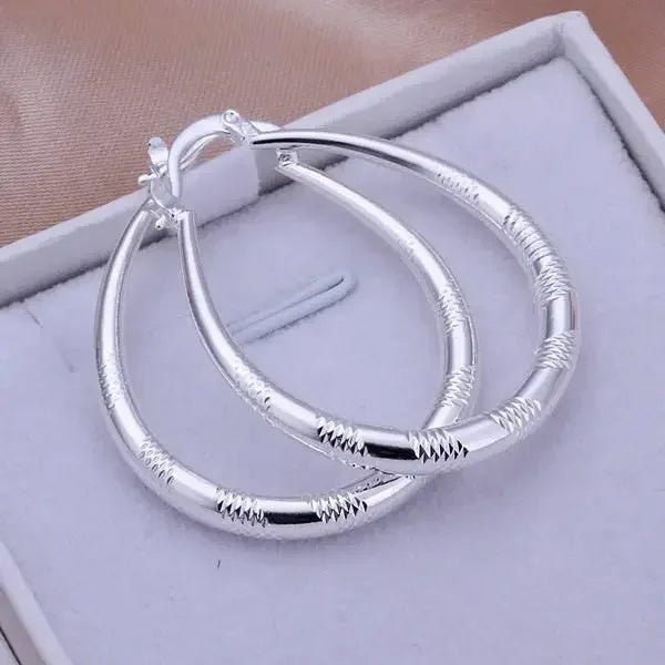 925 Sterling Silver Classic Earrings for Women - Elegant Jewelry for Weddings and Parties - Buzzastore