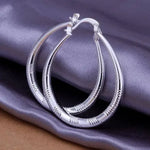 925 Sterling Silver Classic Earrings for Women - Elegant Jewelry for Weddings and Parties - Buzzastore