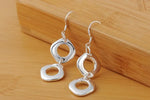 925 Sterling Silver Square Earrings for Women - Elegant Fashion Jewelry Luxury Gift - Buzzastore