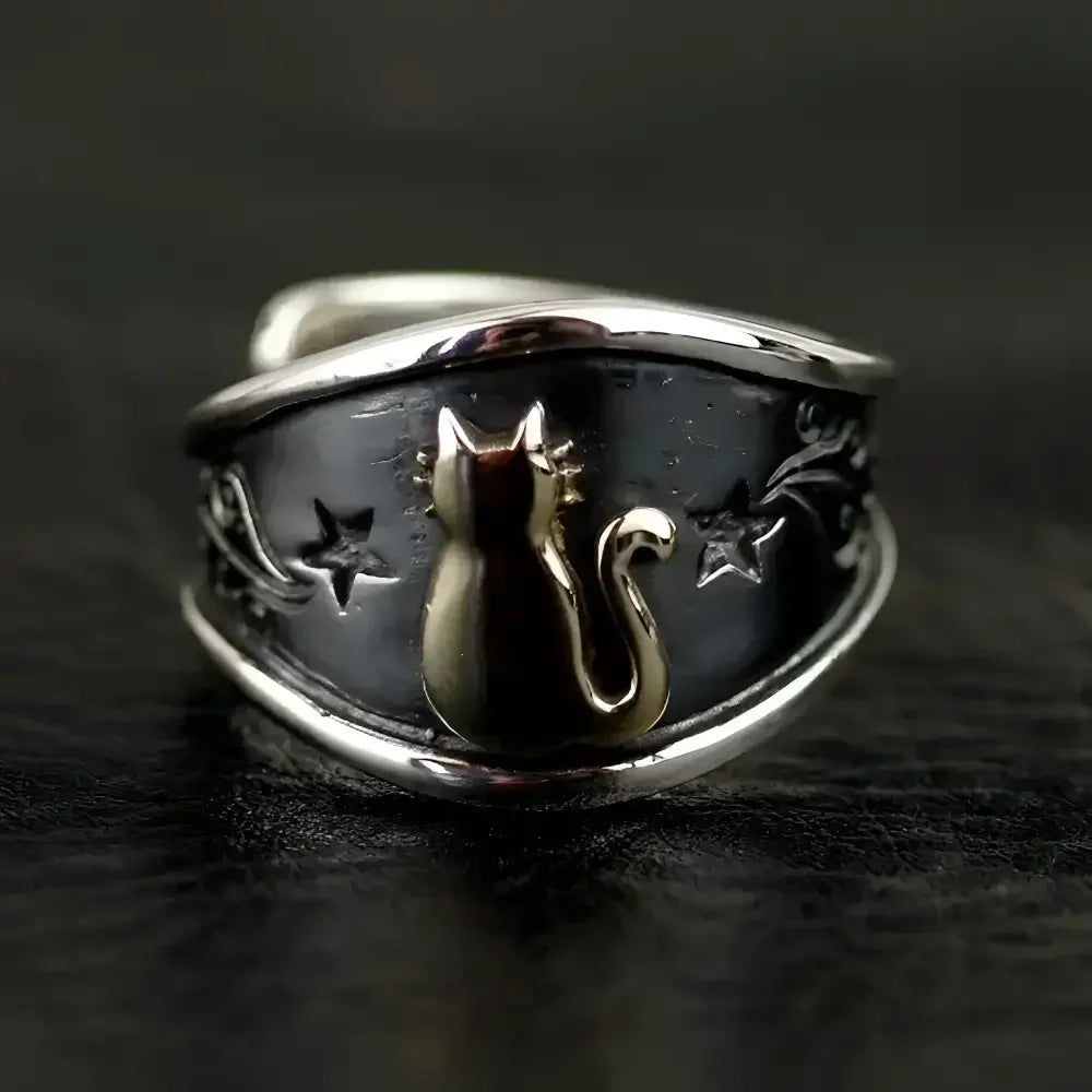Punk Bridal Set - BOCAI Sterling Silver Ring for Unique Weddings - Buzzastore