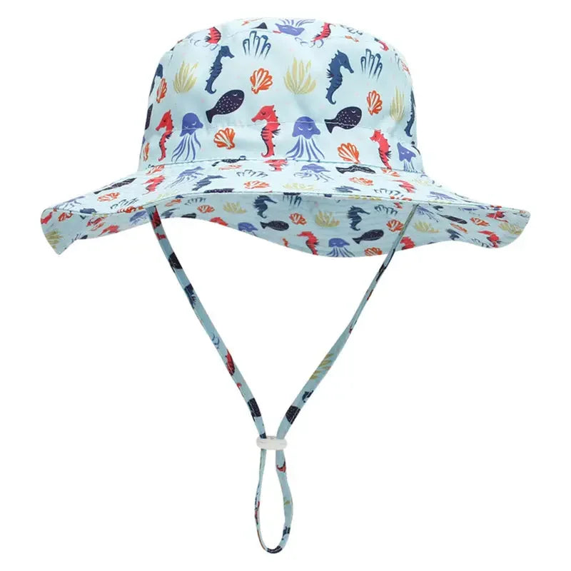 Summer Sun Hats for Babies Kids 0-8 Years - Stylish UV Protection for Girls Boys - Buzzastore