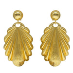 Big Matte Finish Eardrop Earrings for Women - Elegant Jewelry for Weddings and Parties - E000312 - Buzzastore