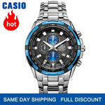 Casio Silver Chronograph Business Watch - Elegant Timepiece for Professionals - Buzzastore