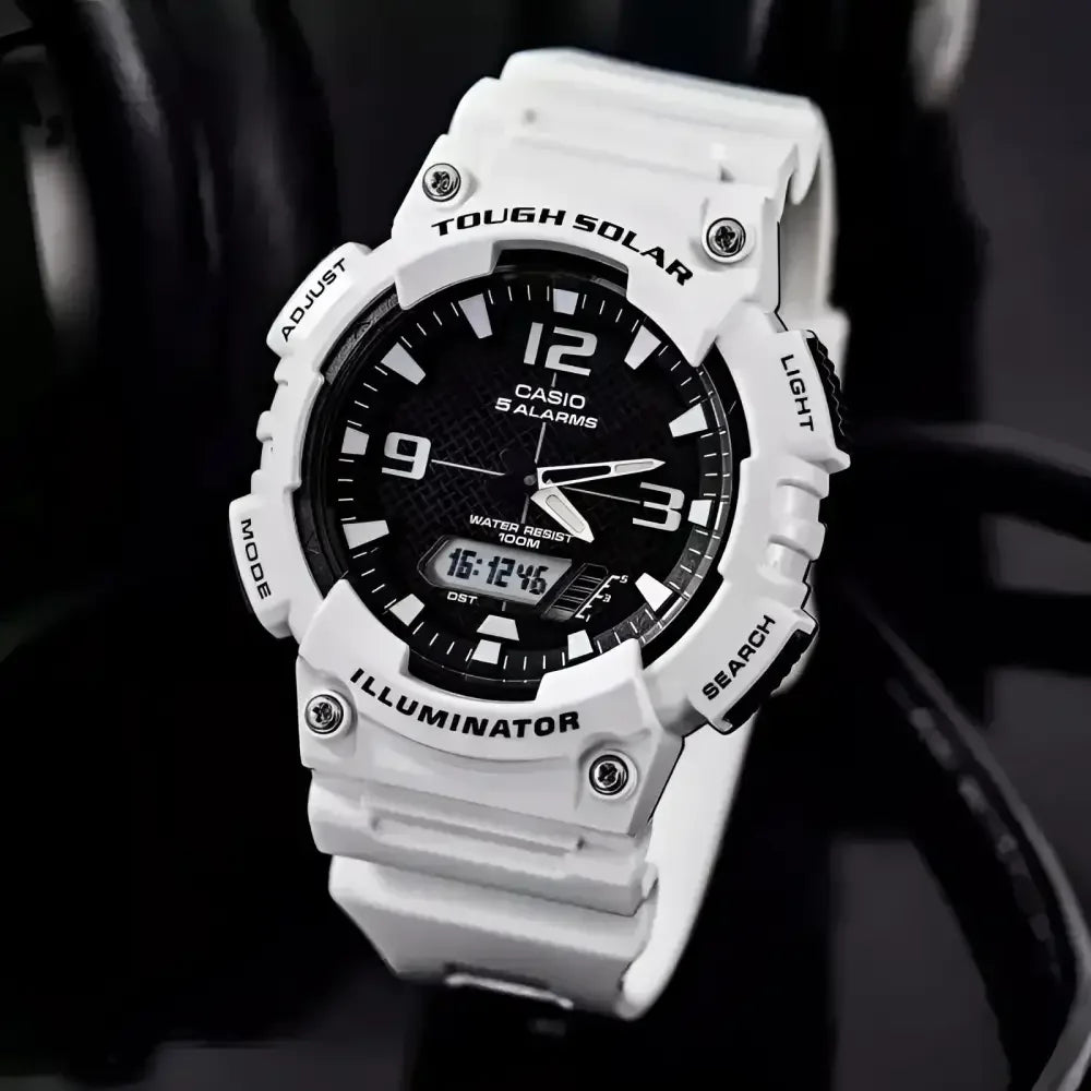 White Casio G-Shock Sport Watch Durable Stylish Timepiece for Active Lifestyles - Buzzastore