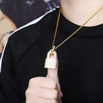 TOPGRILLZ Copper Pendant Necklace - Stylish Statement Jewelry for Men - Buzzastore