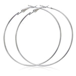 Big Circle Hoop Earrings for Women - Trendy Retro Metal Jewelry - Buzzastore