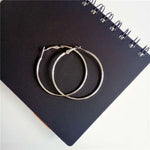 Big Circle Hoop Earrings for Women - Trendy Retro Metal Jewelry - Buzzastore