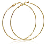 Big Circle Hoop Earrings for Women - Trendy Retro Metal Jewelry - Buzzastore
