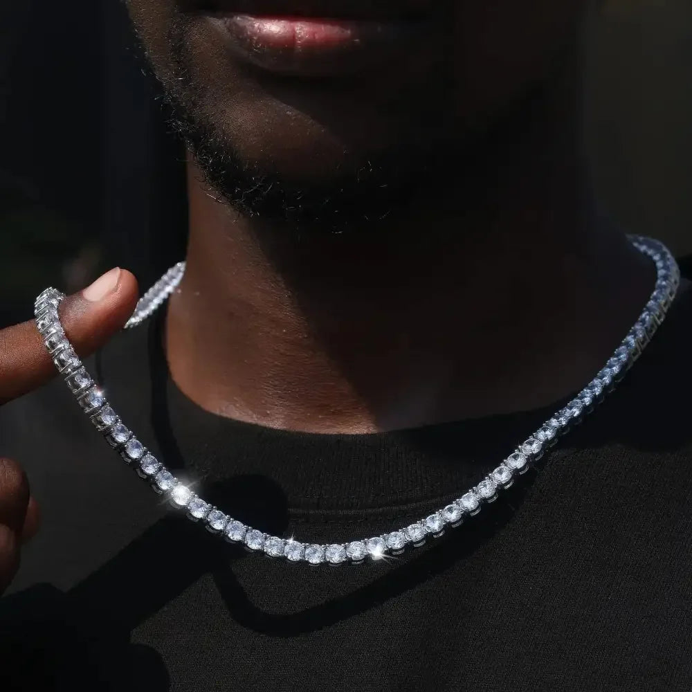 Iced Out Hip Hop Necklace Chain for Men - Stylish Bling Jewelry - Buzzastore